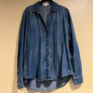 Anthropologie Chambray Button Up